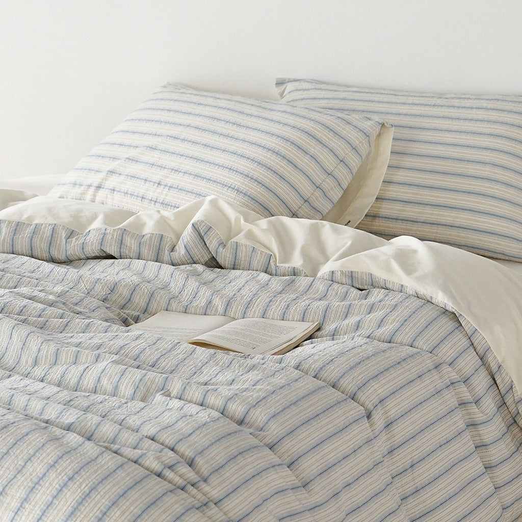 Textured Stripe Fresh Bedding Set