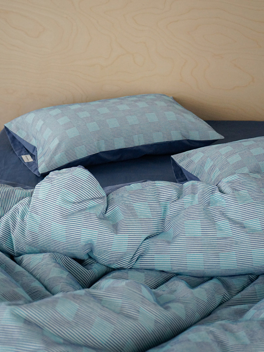 Vintage Jacquard Plaid Cotton Bedding Set