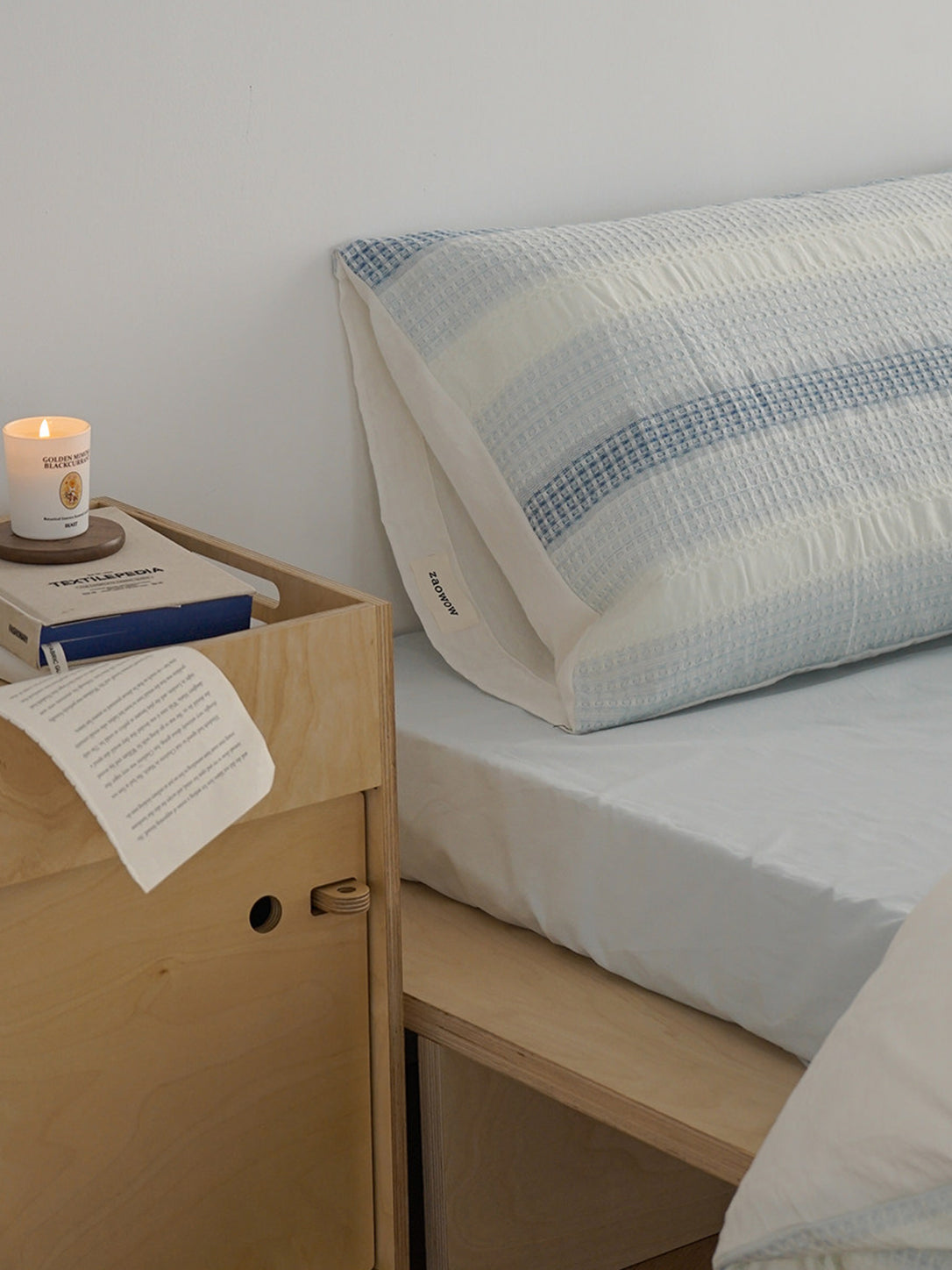 Gradient Waffle Cotton Bedding Set