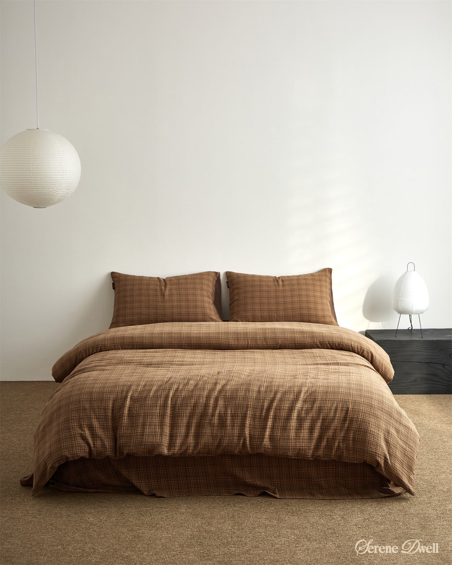 Mira striped Retro Double Gauze Bedding Set