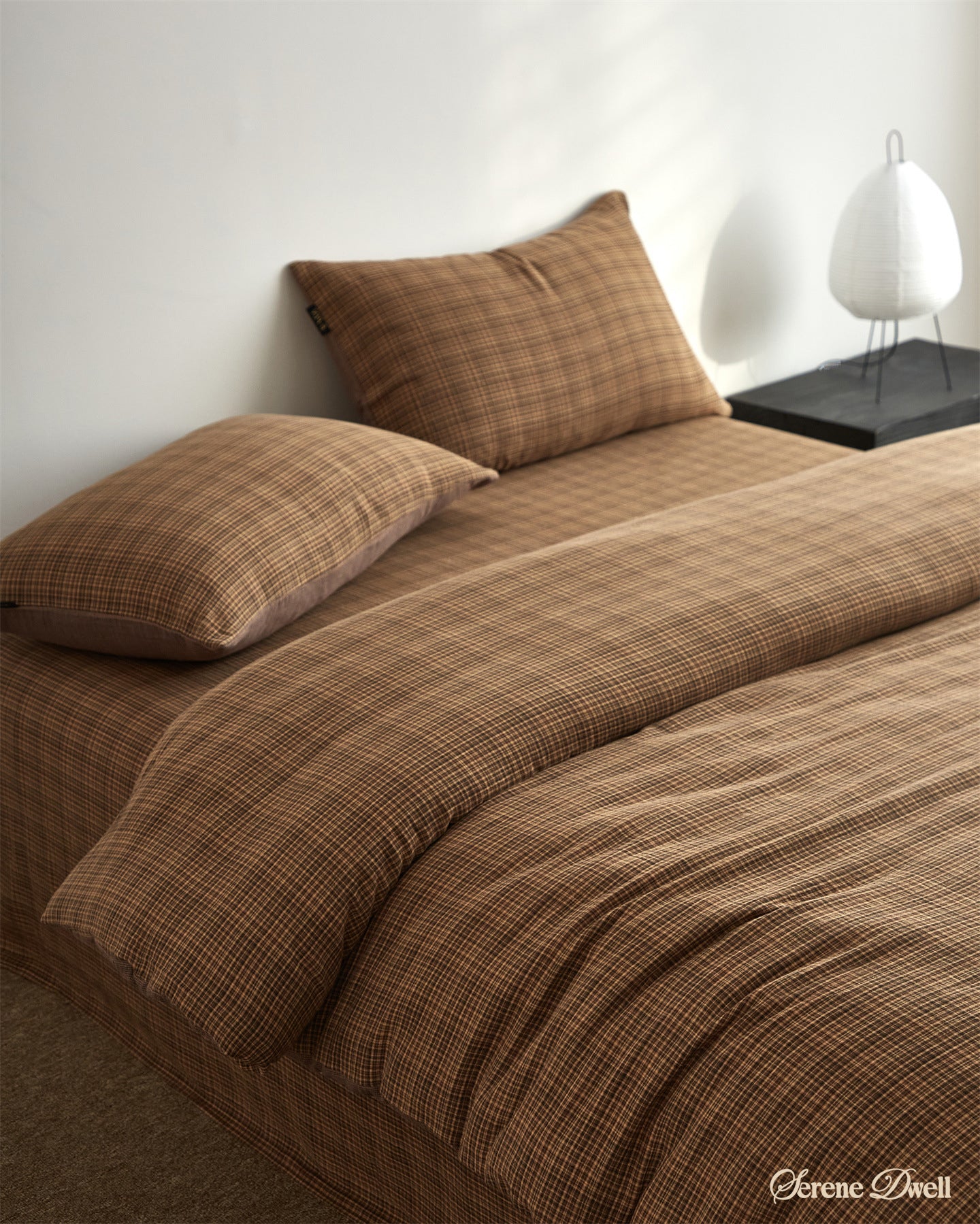 Mira striped Retro Double Gauze Bedding Set
