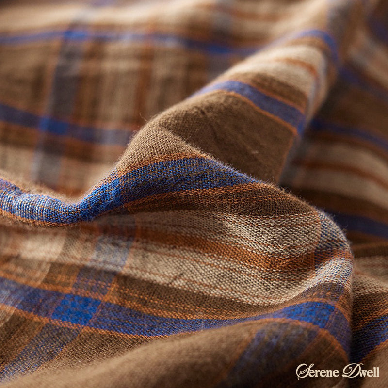 British Vintage Plaid Bedding Set