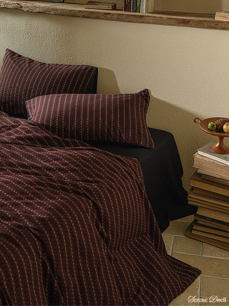 Nathaniel Striped Jacquard Bedding Set