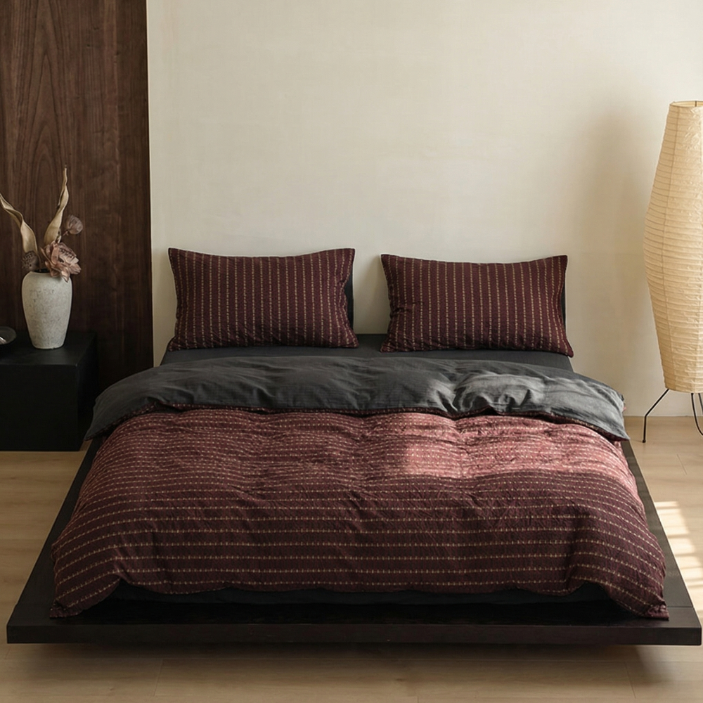 Nathaniel Striped Jacquard Bedding Set