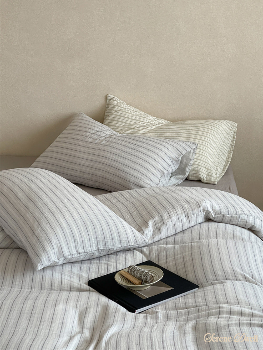 Laurel Striped Pastel Bedding Set