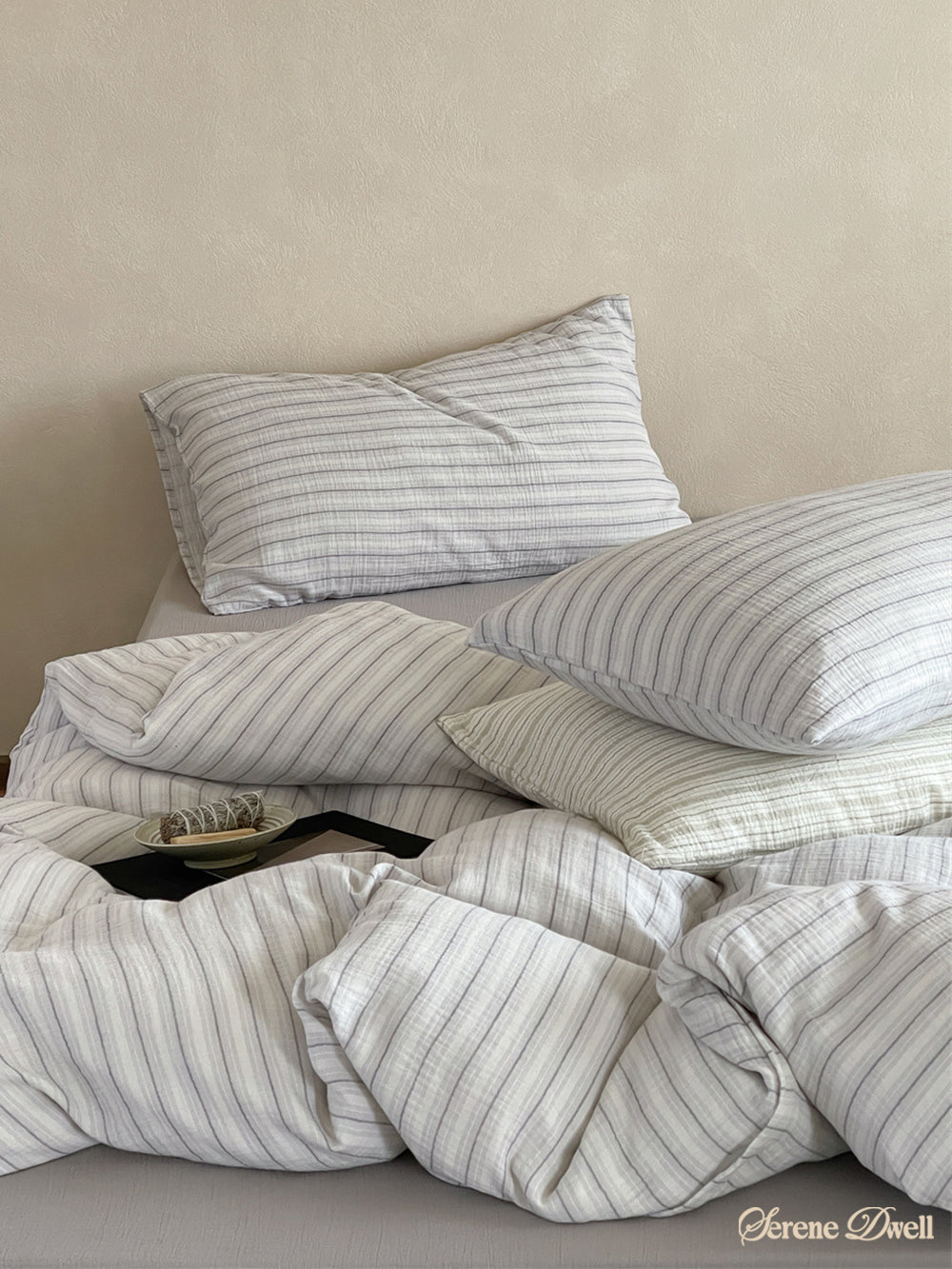 Laurel Striped Pastel Bedding Set
