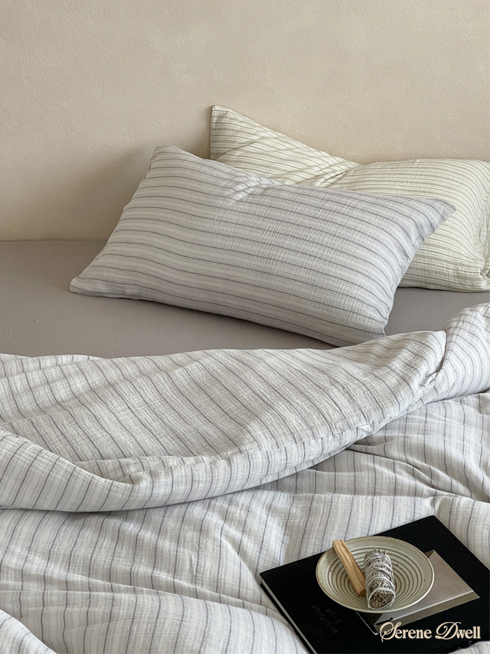 Laurel Striped Pastel Bedding Set