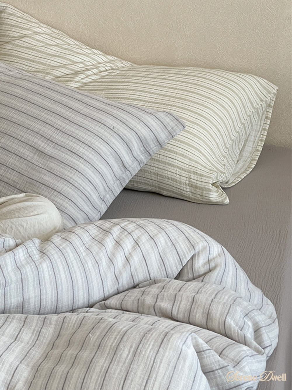Laurel Striped Pastel Bedding Set