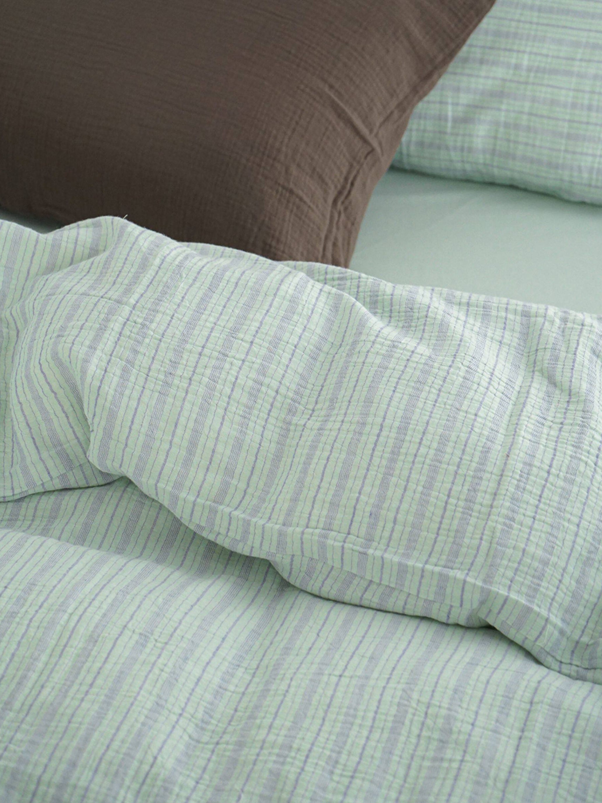 Double Gauze Stripe Cotton Bedding Set