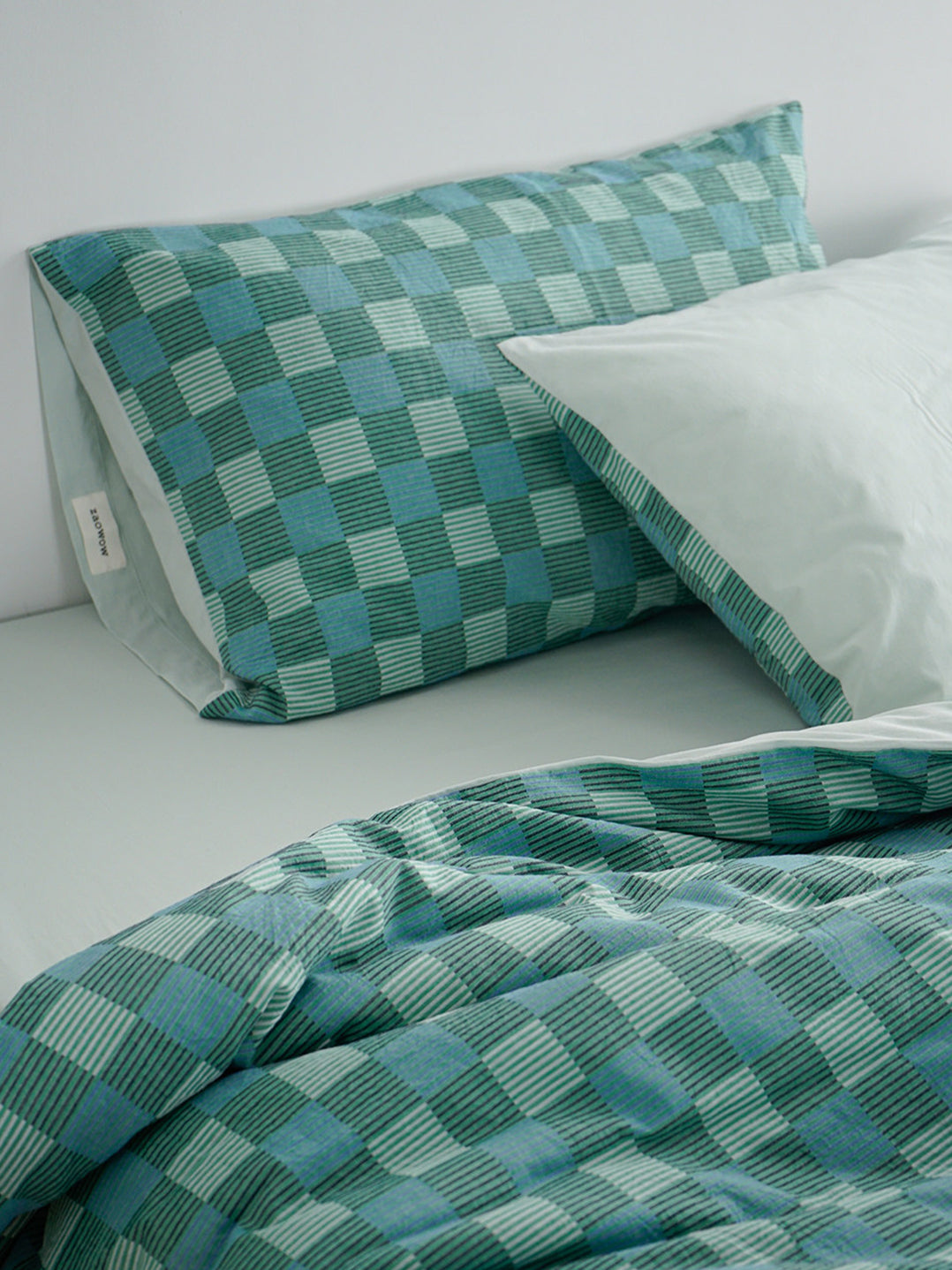 Vintage Jacquard Plaid Cotton Bedding Set