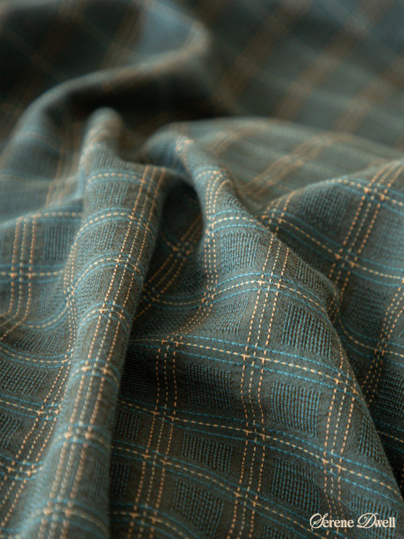 Felicity Gingham Lace Ruffle Bedding Set