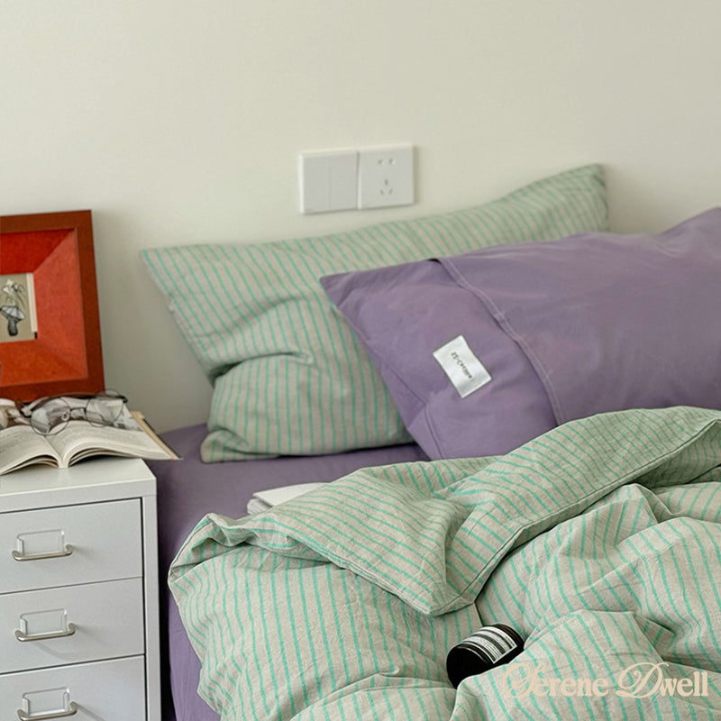 James Striped Bedding Set