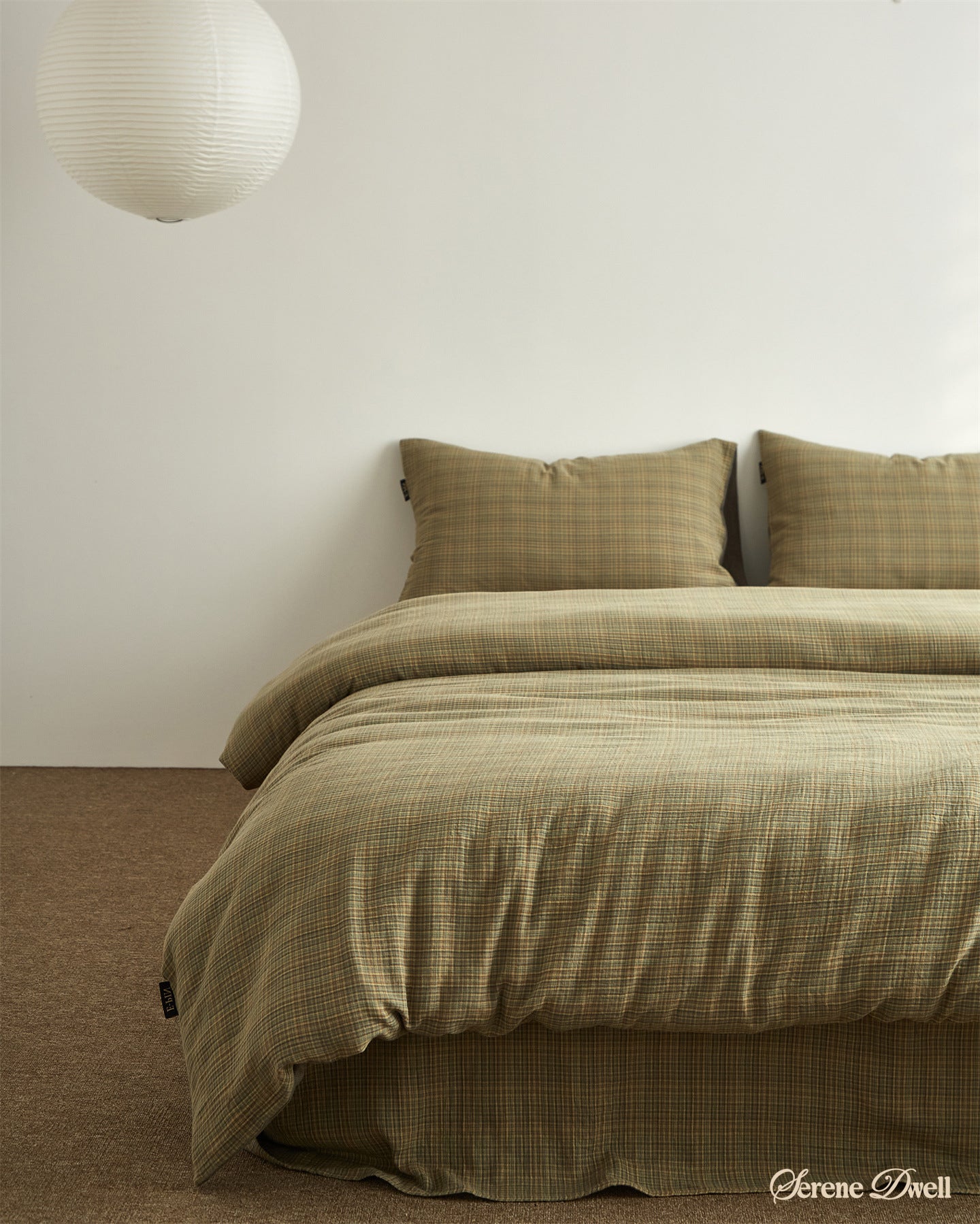 Mira striped Retro Double Gauze Bedding Set