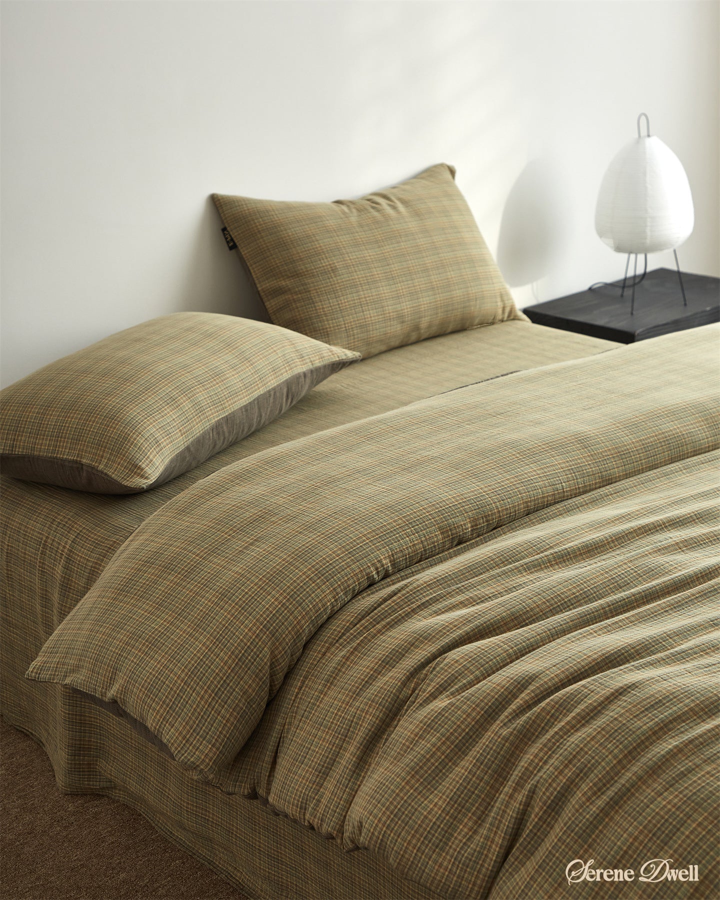 Mira striped Retro Double Gauze Bedding Set