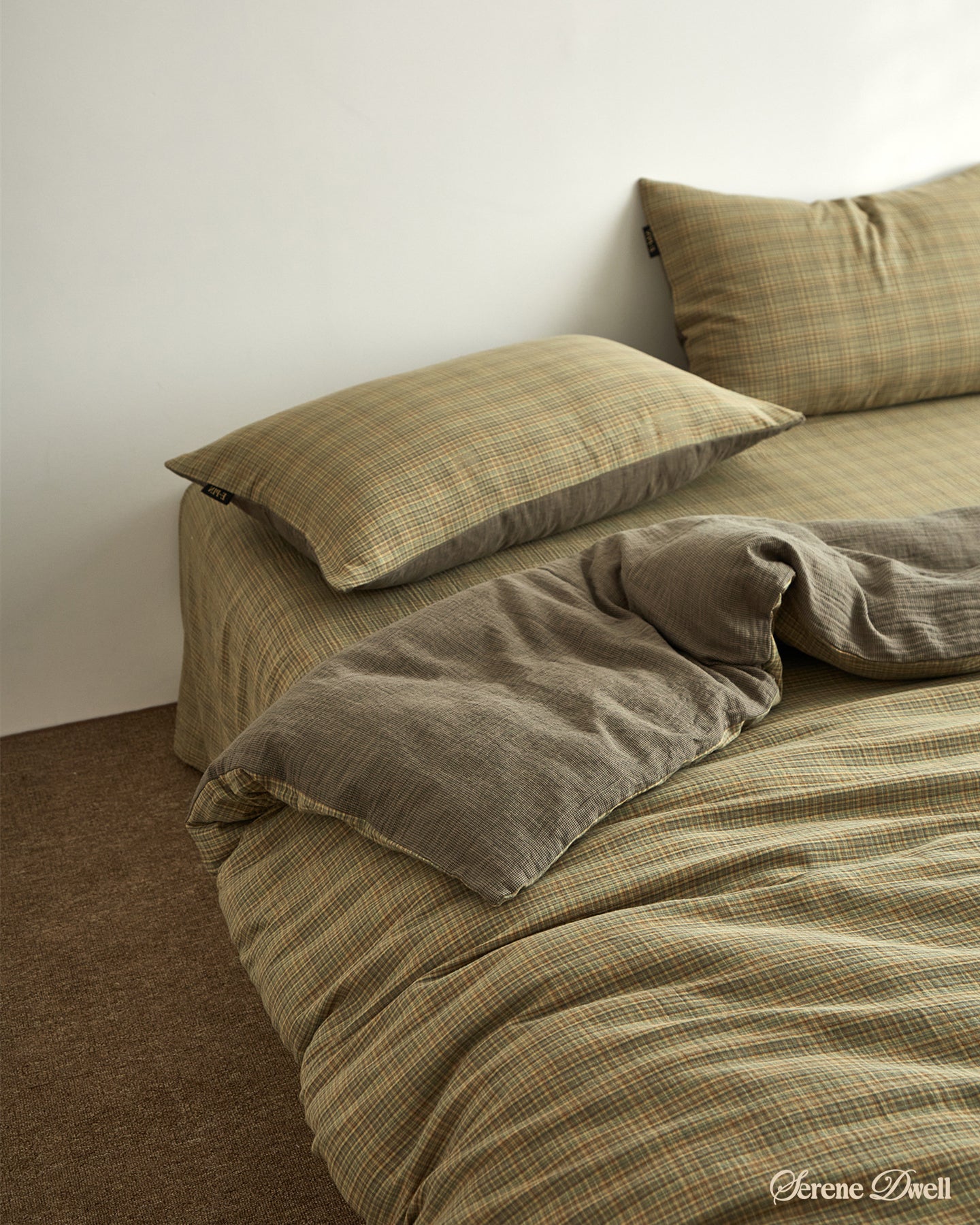 Mira striped Retro Double Gauze Bedding Set