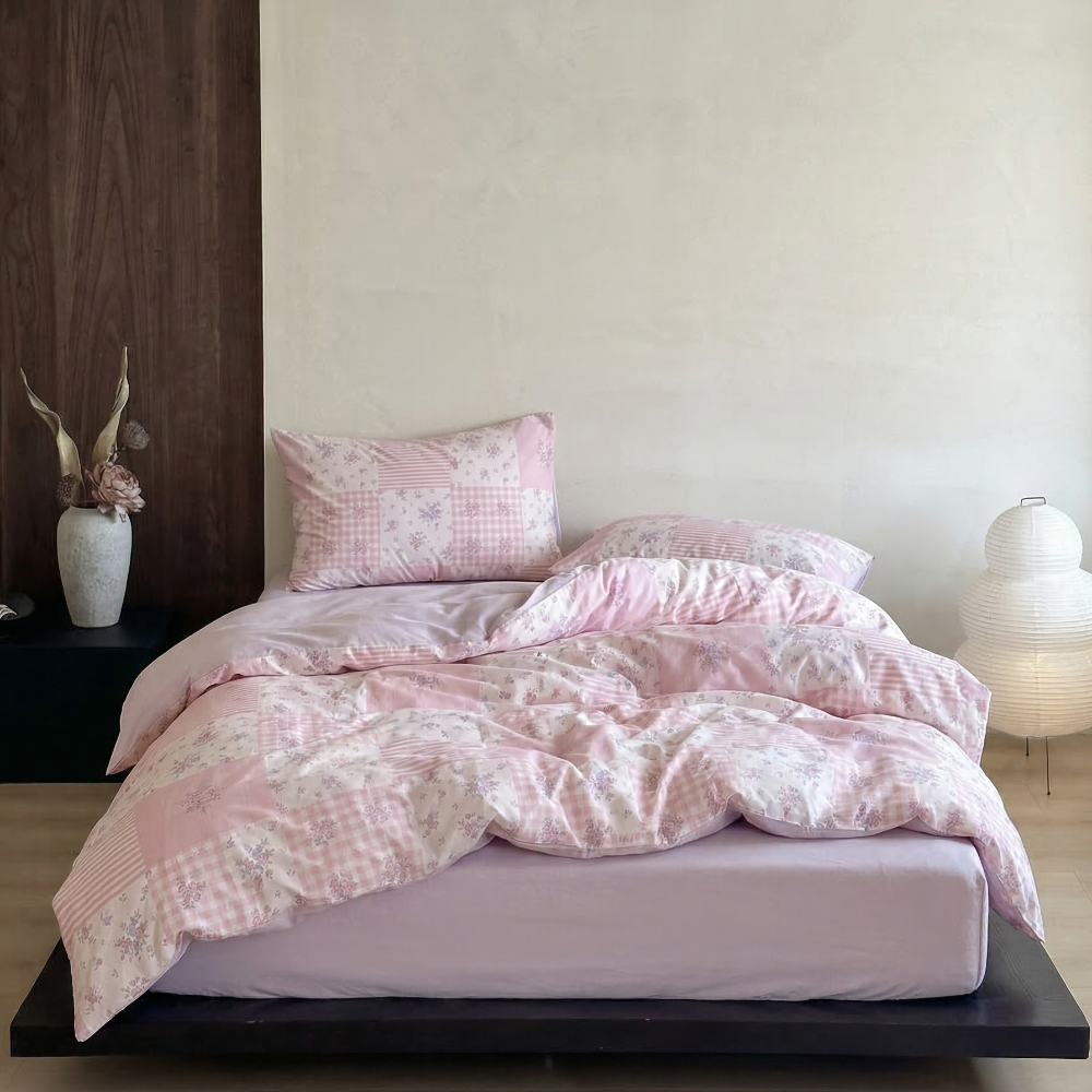 Poppy Patchwork Floral Bedding Set