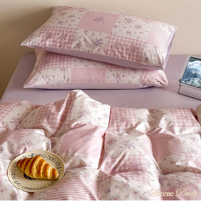 Poppy Patchwork Floral Bedding Set