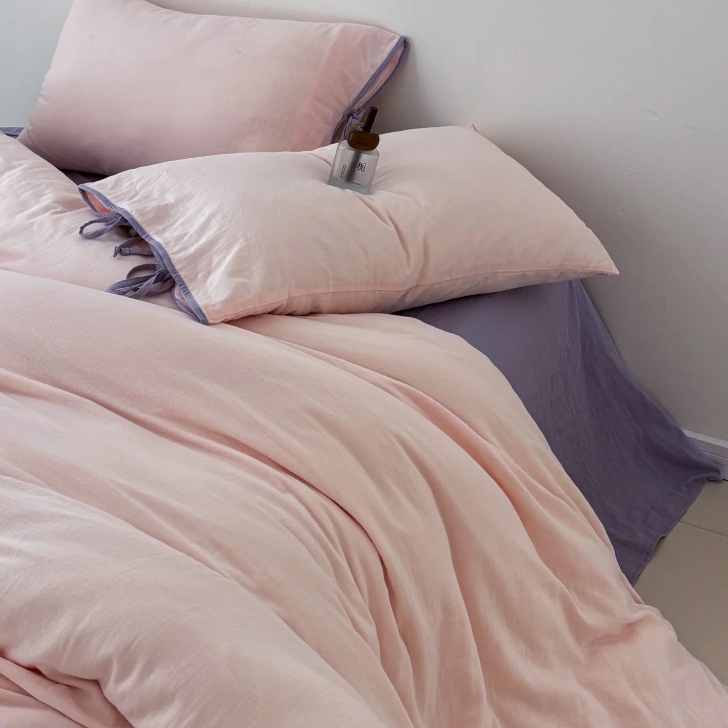 Serena Ribbon Tied Bedding Set