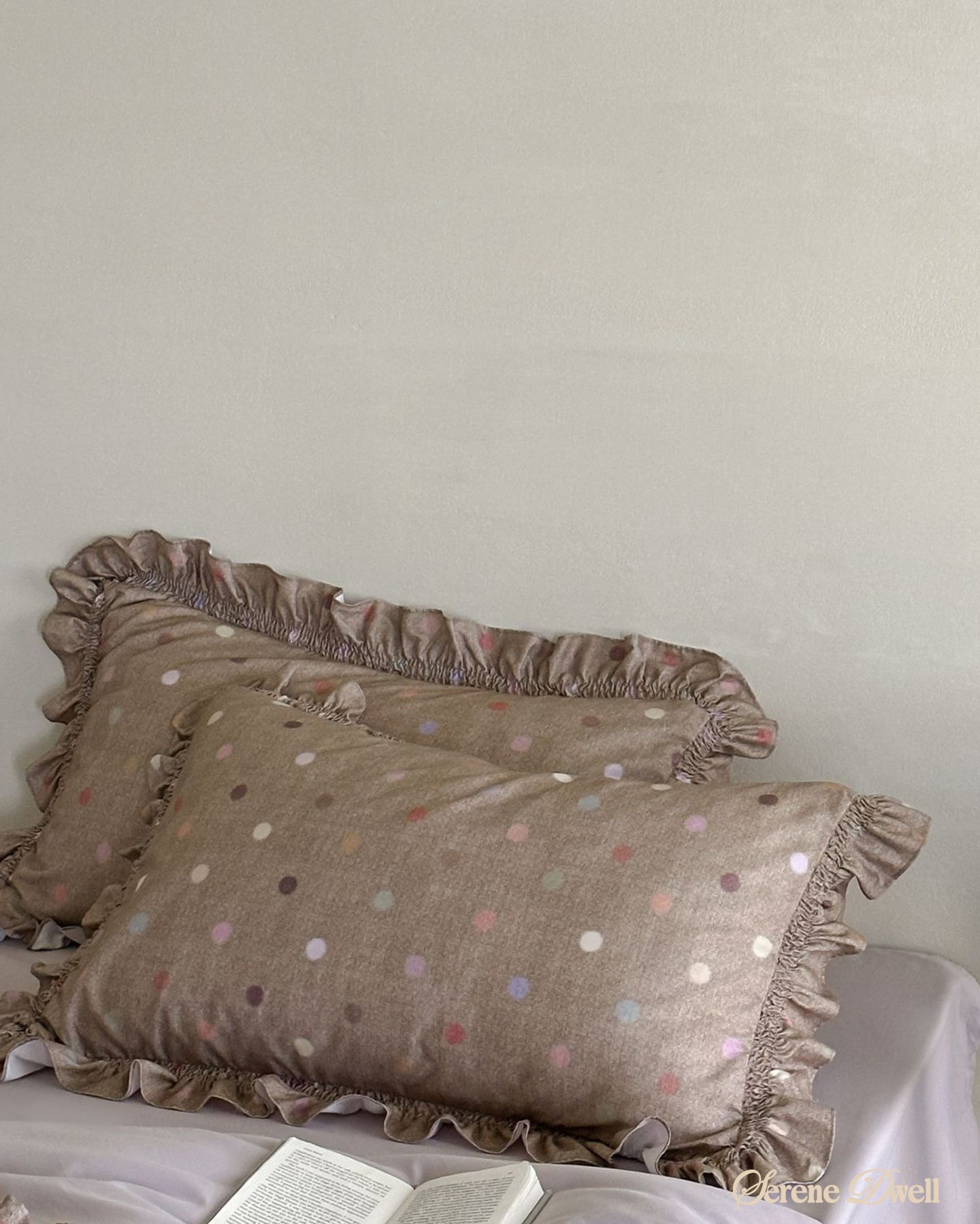 Aria Polka Dot Ruffle Bedding Set