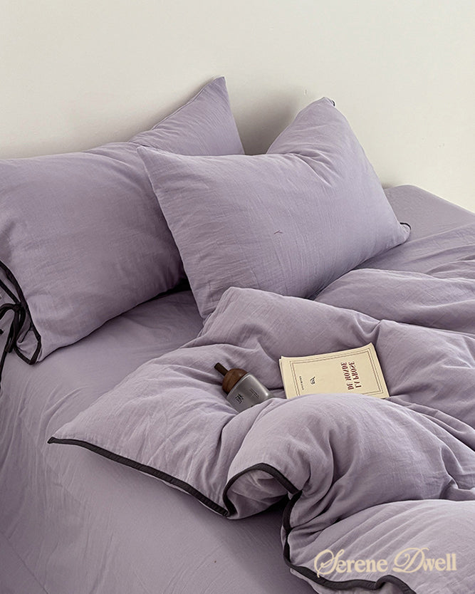 Serena Ribbon Tied Bedding Set