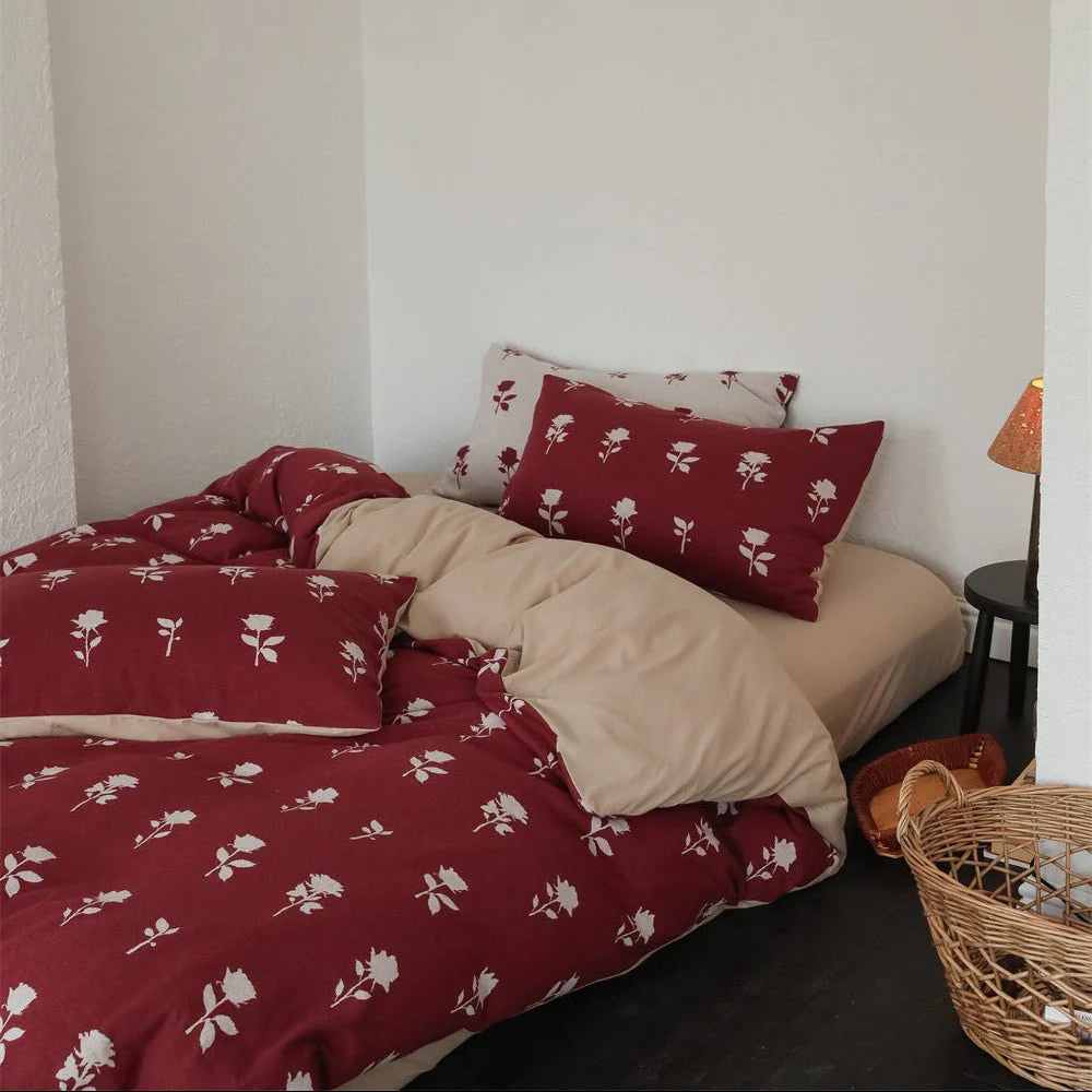 Nadia Floral Jacquard Bedding Set