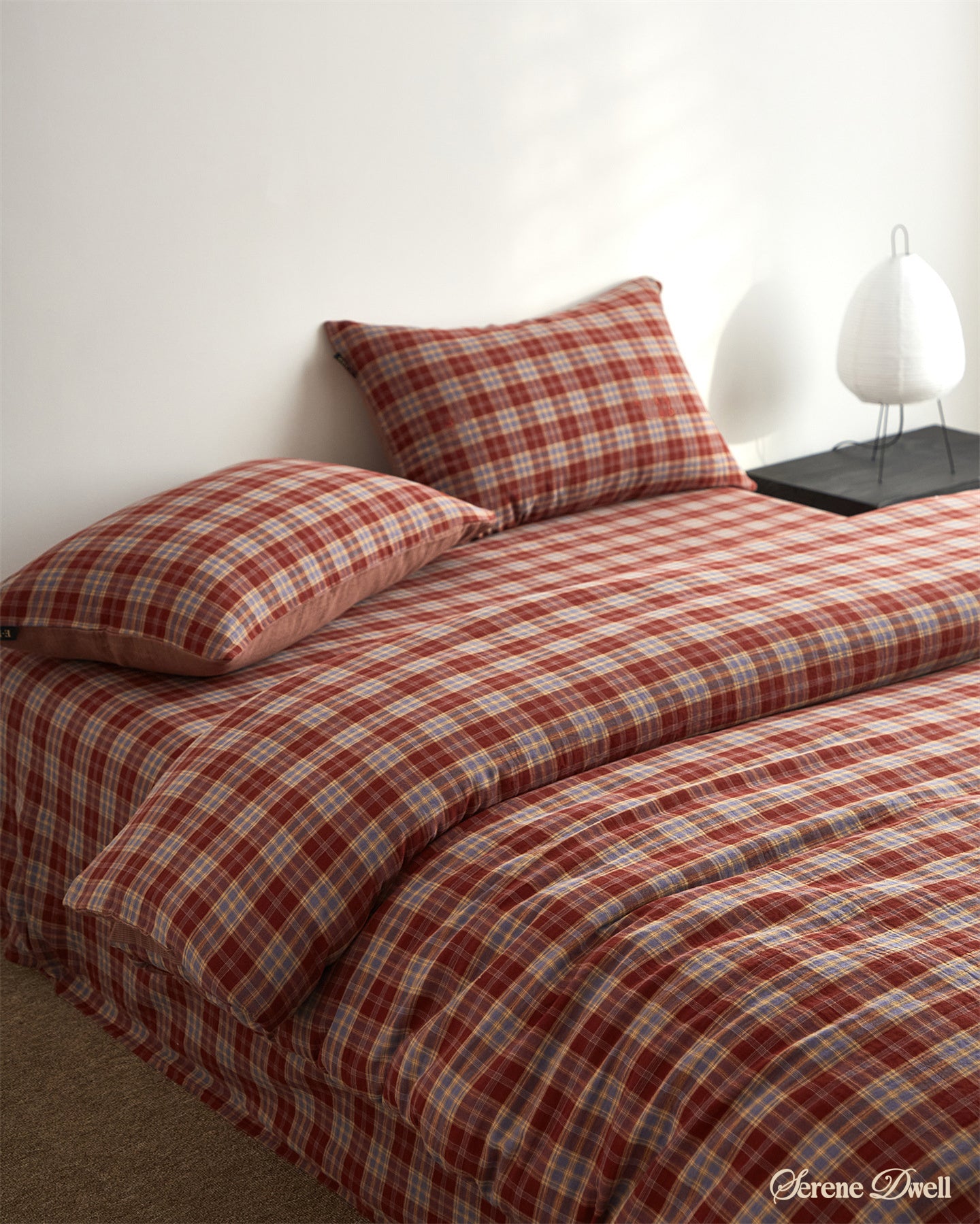 Mira striped Retro Double Gauze Bedding Set