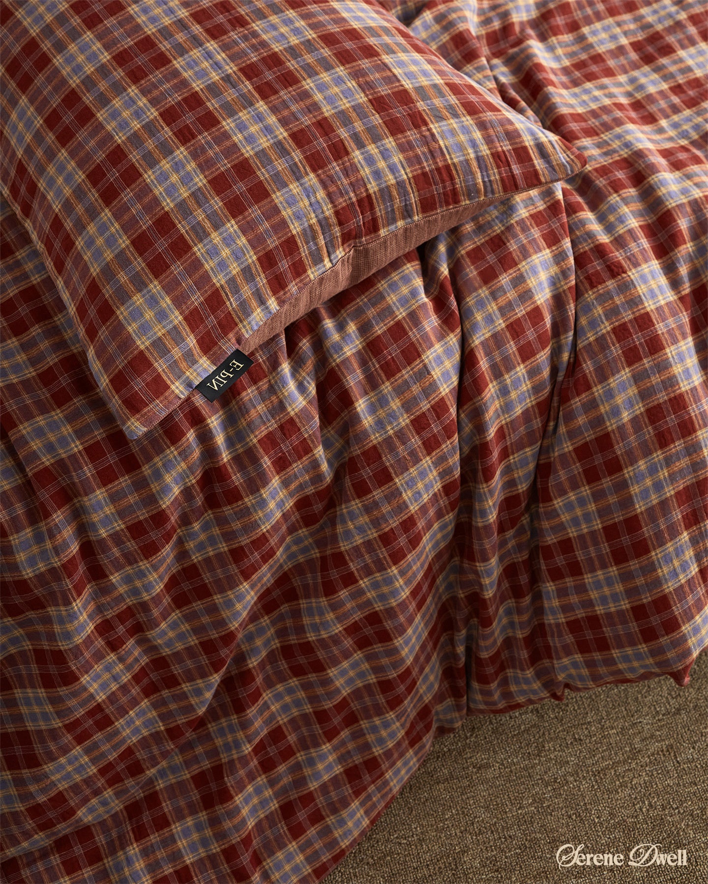 Mira striped Retro Double Gauze Bedding Set
