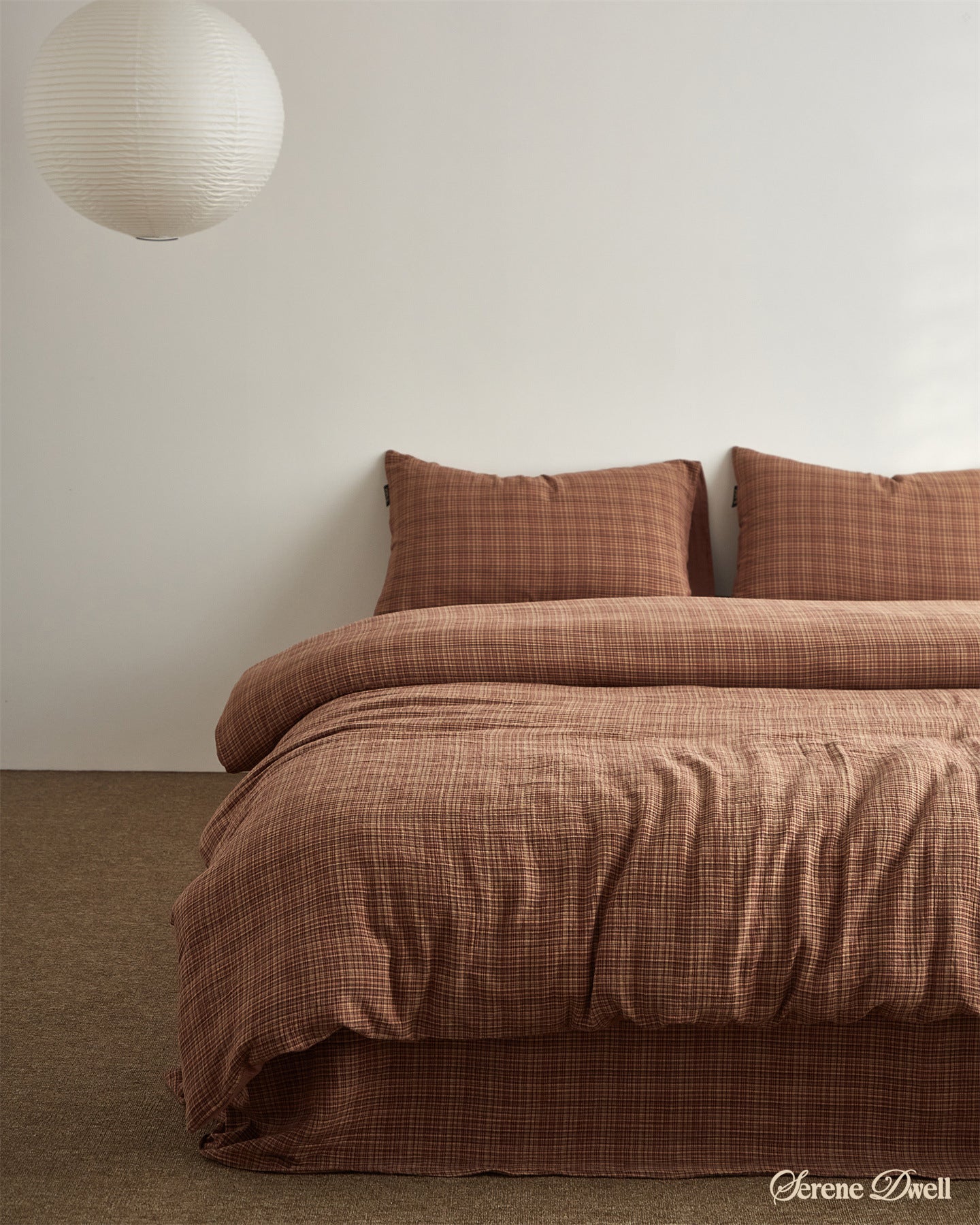Mira striped Retro Double Gauze Bedding Set