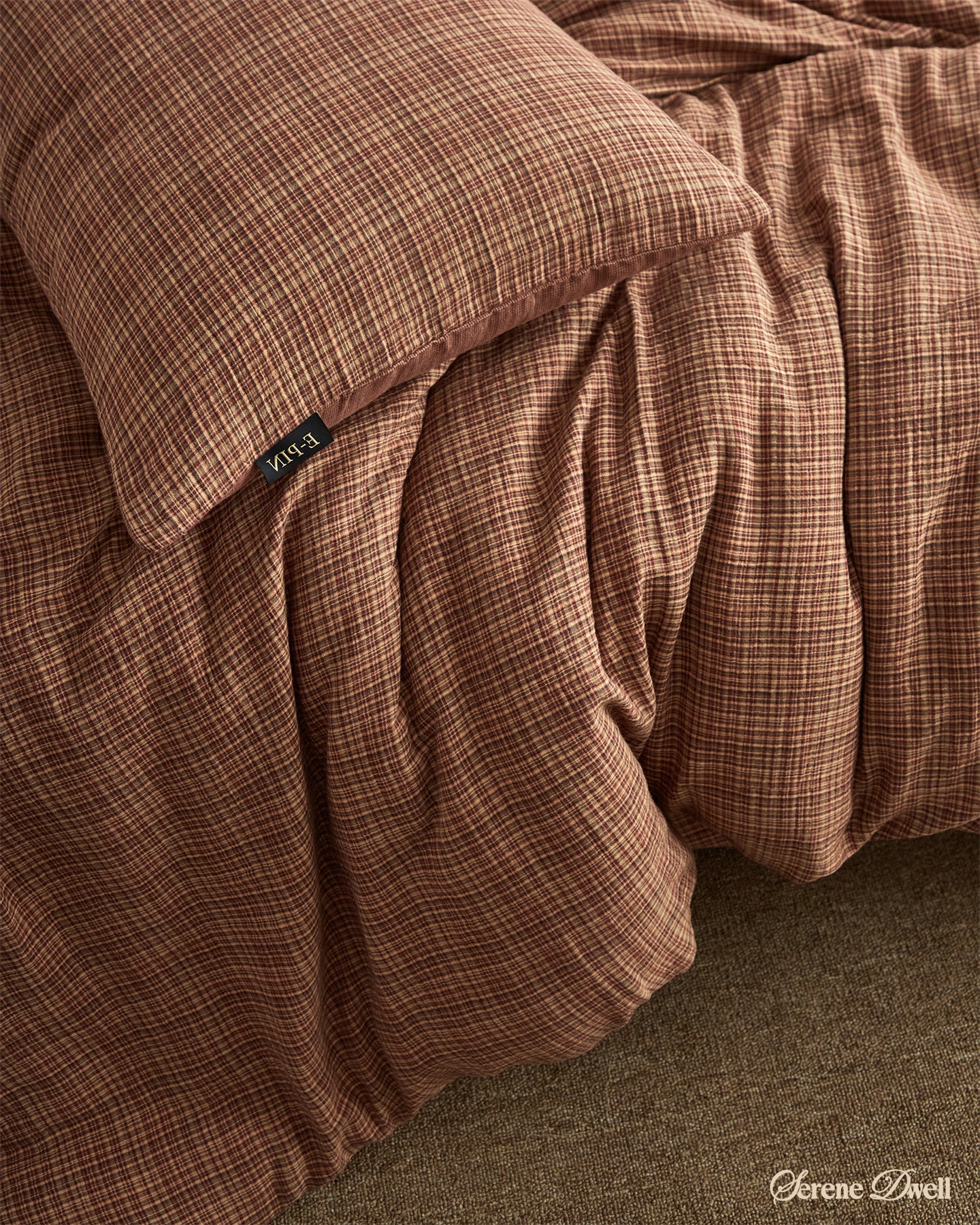 Mira striped Retro Double Gauze Bedding Set