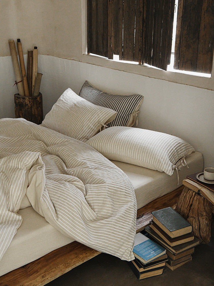 Silas Striped Jacquard Bedding Set