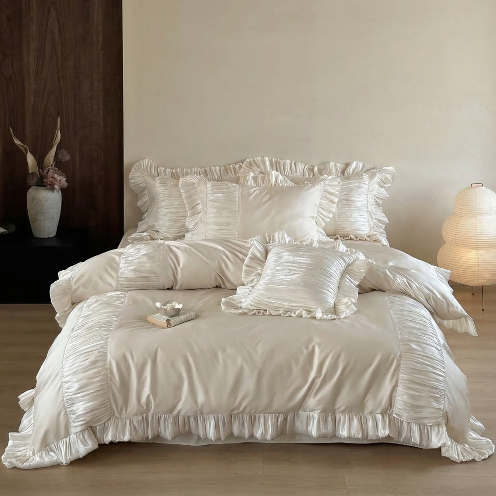 Josephine Pleated Ruffle Bedding Set