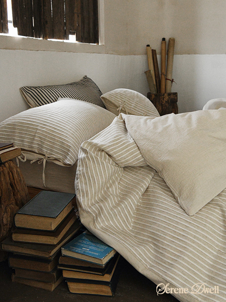 Silas Striped Jacquard Bedding Set