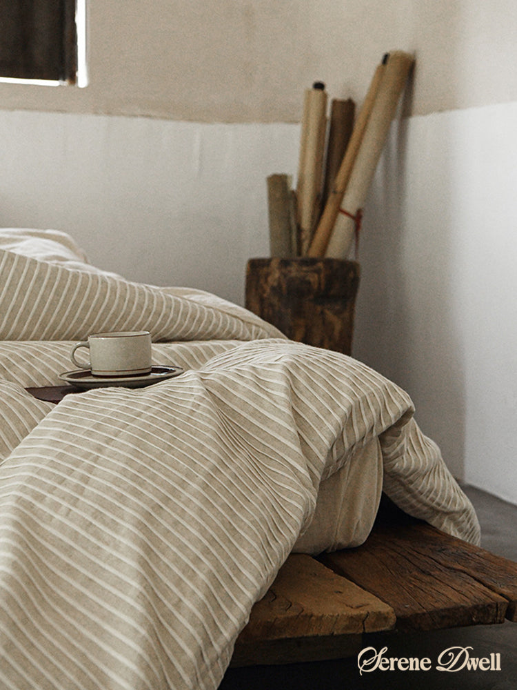 Silas Striped Jacquard Bedding Set