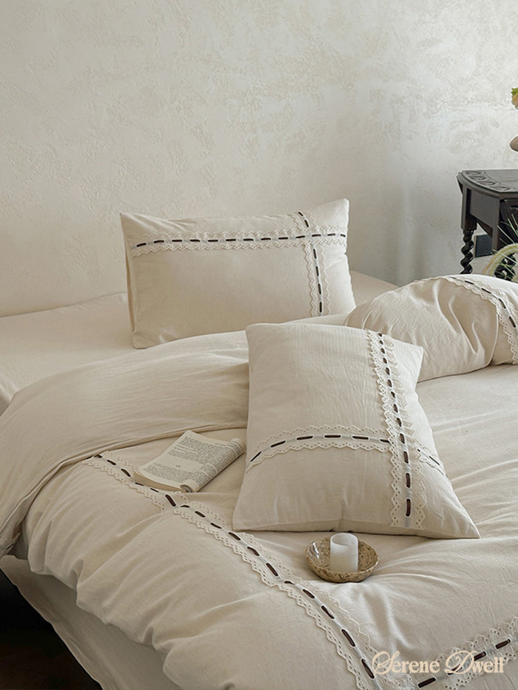 Riona Jacquard Lace Bedding Set