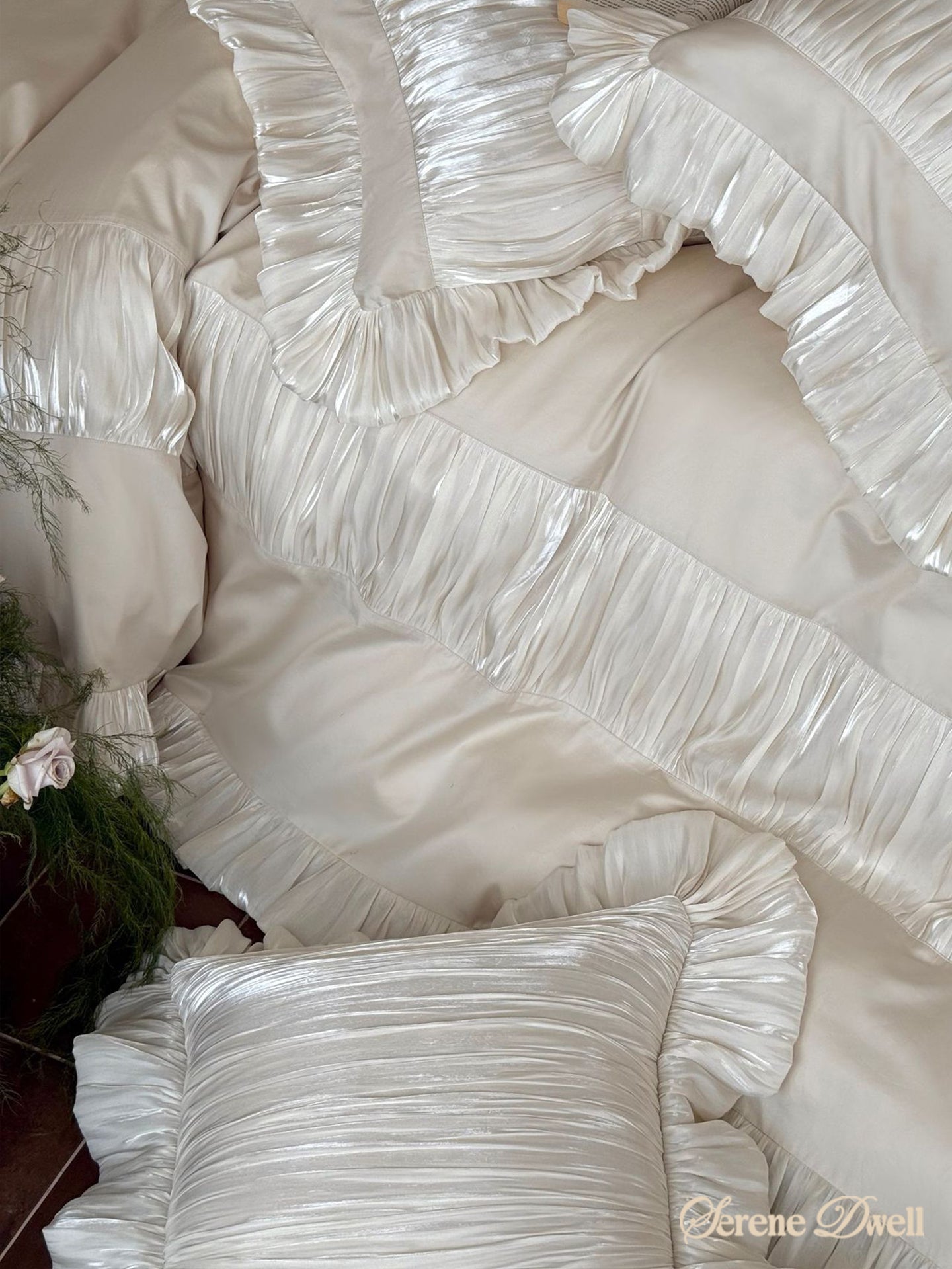 Josephine Pleated Ruffle Bedding Set