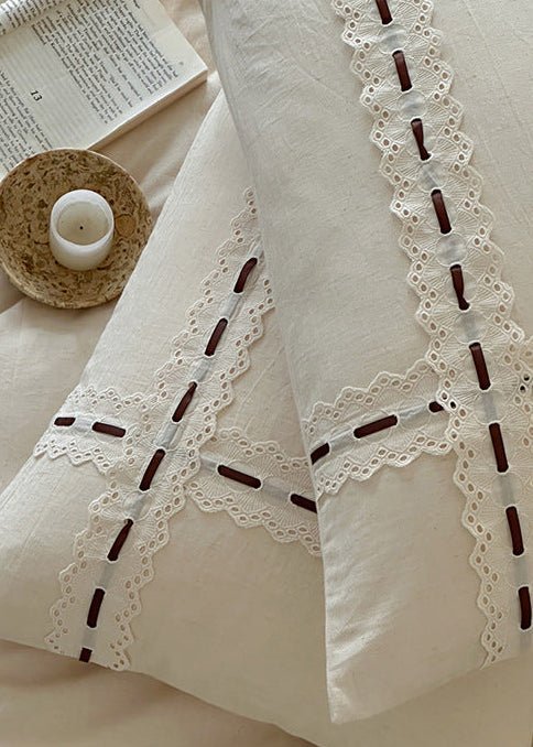 Riona Jacquard Lace Bedding Set