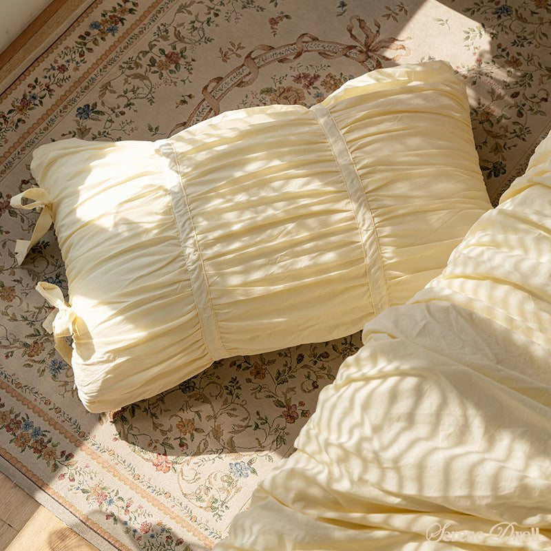 Coquette Ruffle Bedding Set with Ties