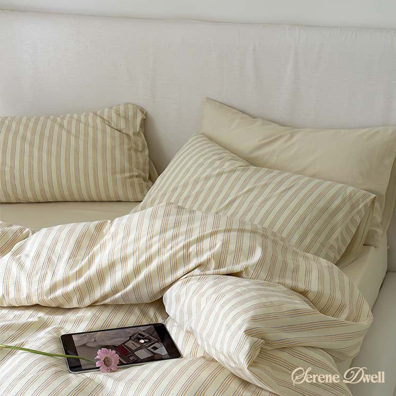 Refreshing Stripe Bedding Set