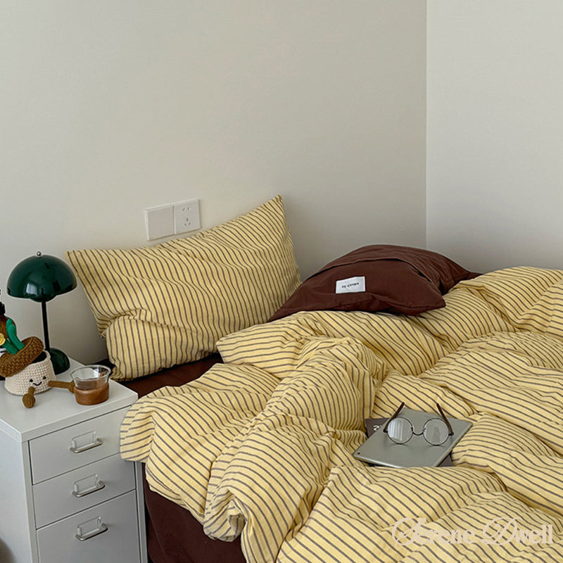 James Striped Bedding Set
