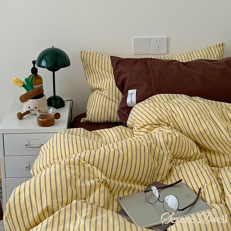 James Striped Bedding Set