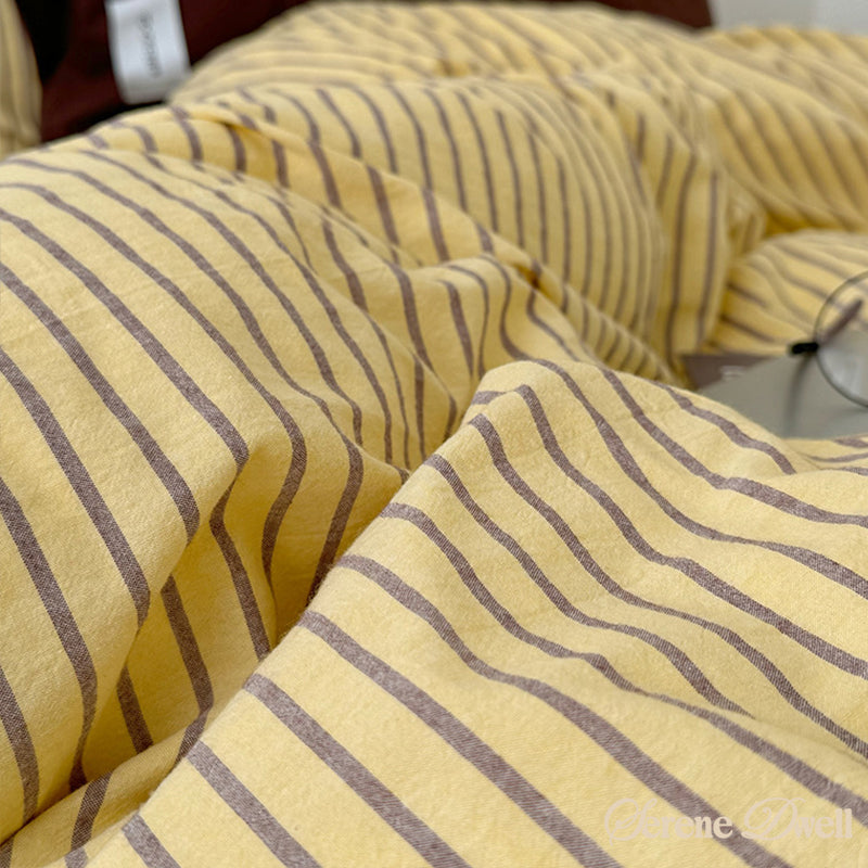 James Striped Bedding Set